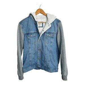 V.A.L.A. Various Artists Los Angeles Unisex Blue Jean Hoodie Jacket Size Medium